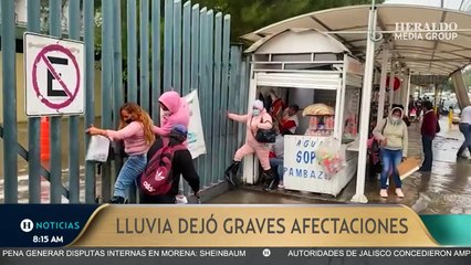 Lluvia dejó graves afectaciones en el Edomex