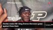 Purdue RB King Doerue discusses game against Penn State