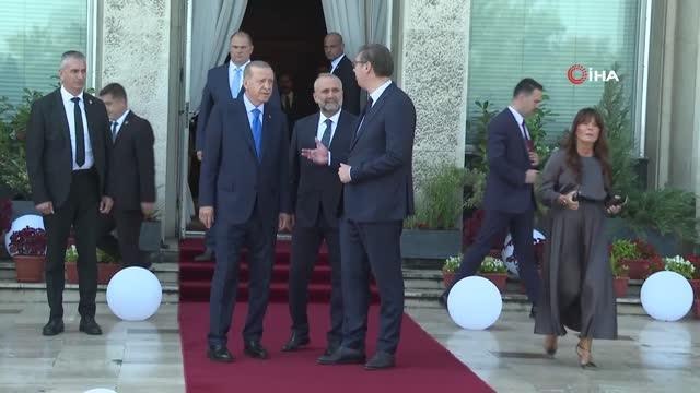 Erdoğan, Sırp mevkidaşı Vuçiç ile görüştü