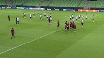 BUDAPEŞTE - Trabzonspor, Ferencvaros maçı hazırlıklarını tamamladı