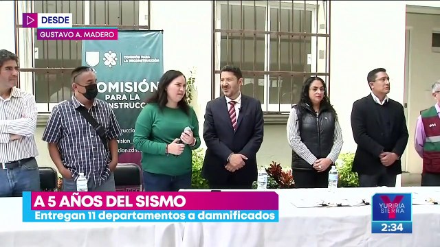 Entregan departamentos a damnificados por el 19S en la GAM