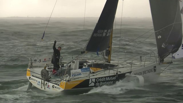 LA SOLITAIRE DU FIGARO 2022 : TOM LAPERCHE RÉGION BRETAGNE-CMB PERFORMANCE - ARRIVÉE À SAINT-NAZAIRE