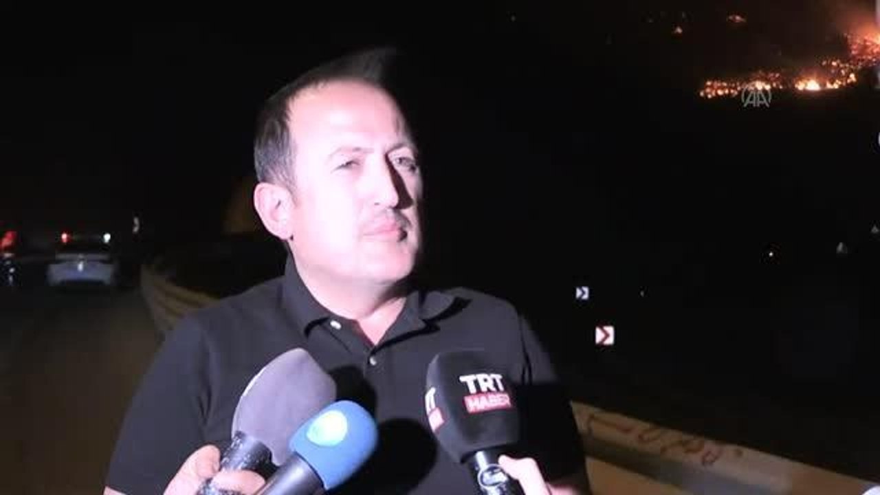 Son dakika haber... Mersin Valisi Pehlivan: "Hedefimiz, amacımız yangını en kısa sürede kontrol altına almak"