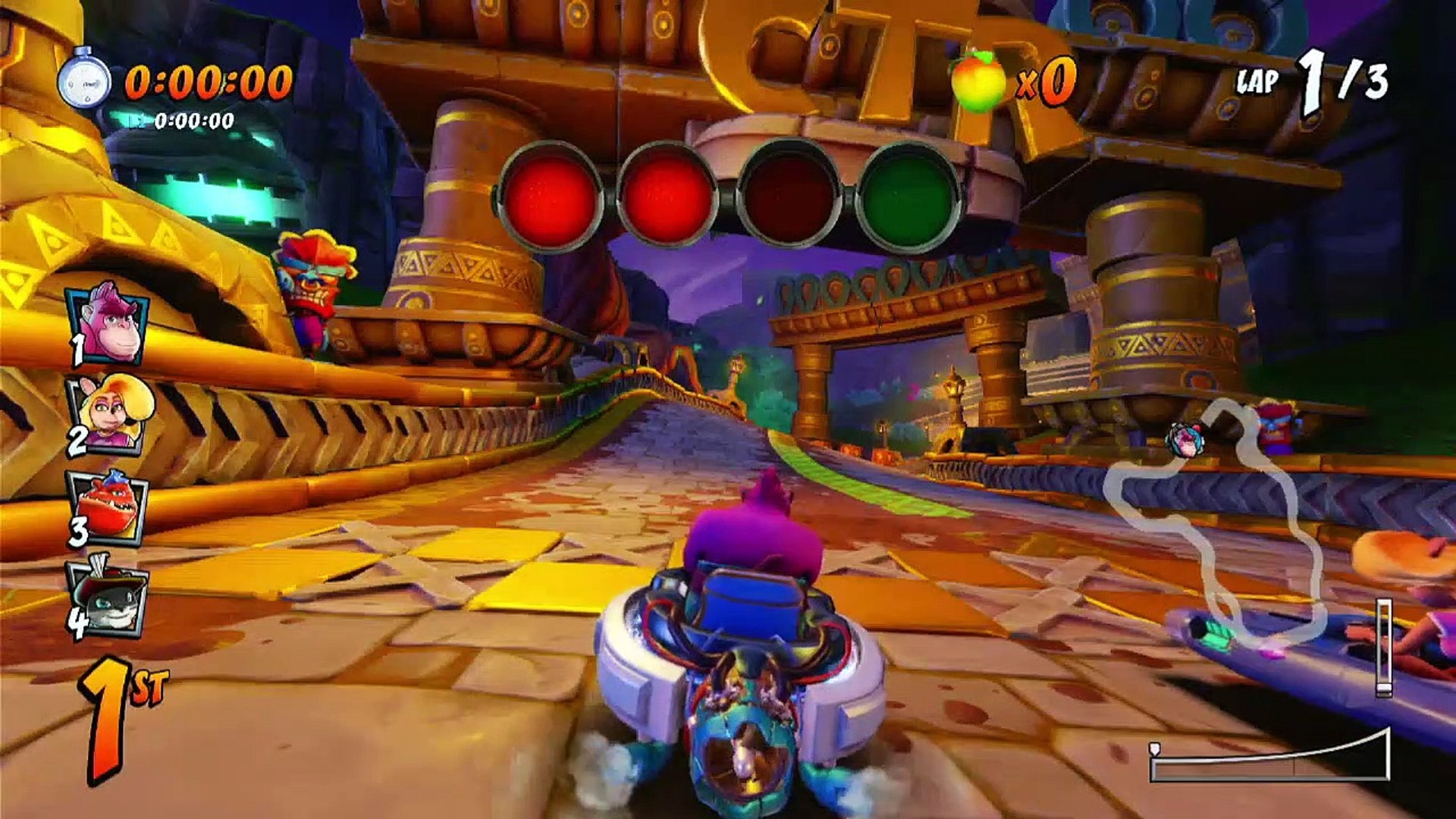 ⁣Tiny Temple CTR Challenge Gameplay - Crash Team Racing Nitro-Fueled
