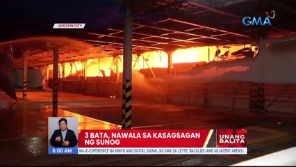 3 bata, nawala sa kasagsagan ng sunog | UB