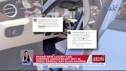 Brand new luxury car, suprise anniversary gift ni Derek Ramsay kay Ellen Adarna | UB