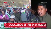Marcha de Adepcoca llega a Urujara y dan plazo al Gobierno para cerrar el mercado paralelo 