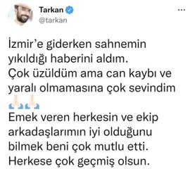 Megastar Tarkan: "Konserin gerçekleşmesi için elimizden ne gelirse yapacağız"