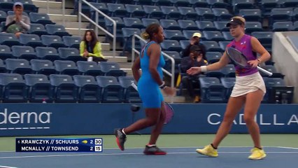 McNally Townsend - Krawczyk Schuurs - Les temps forts du match - US Open