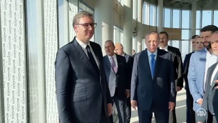 Cumhurbaşkanı Erdoğan, Belgrad Kulesi'ni ziyaret etti