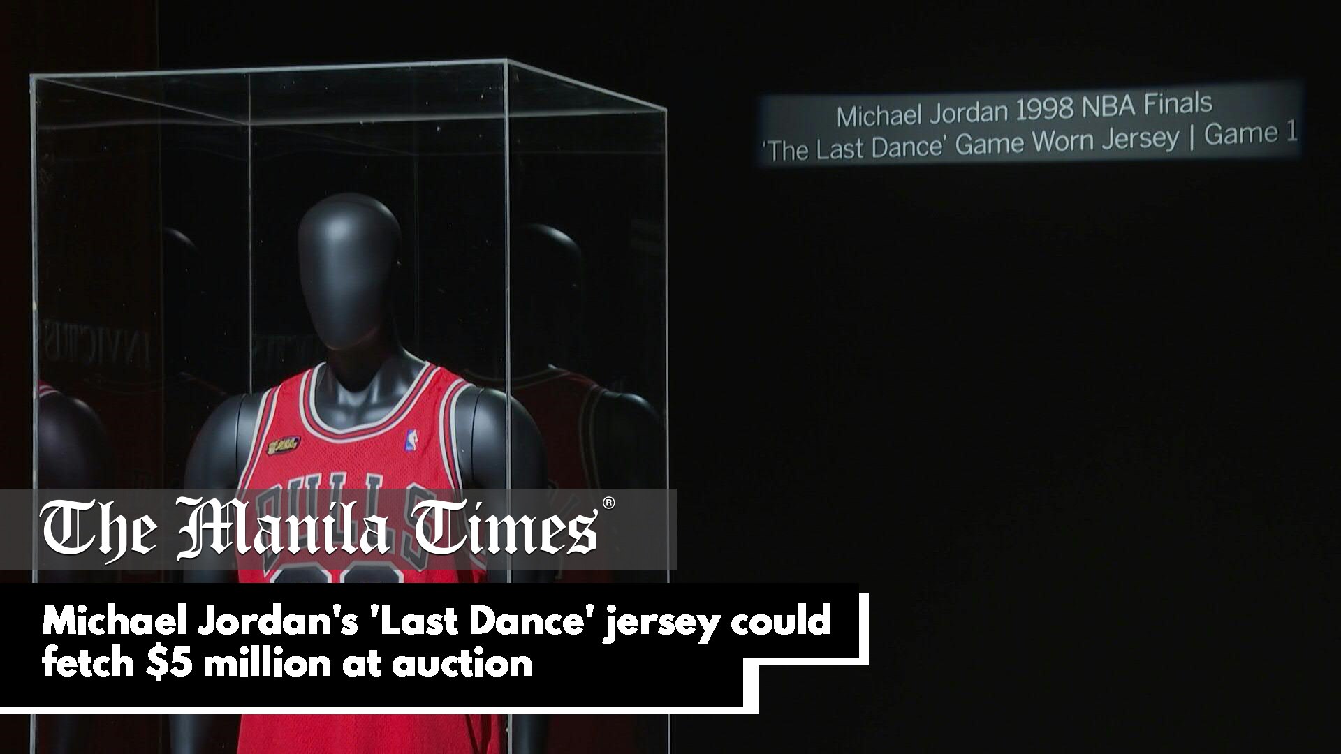 Michael Jordan 1998 NBA Finals 'The Last Dance' Game Worn Jersey