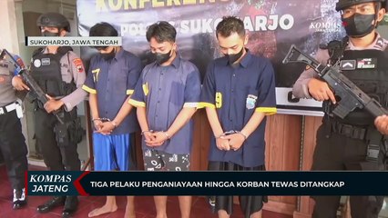 Tiga Pelaku Pembunuhan di Sukoharjo Ditangkap Polisi