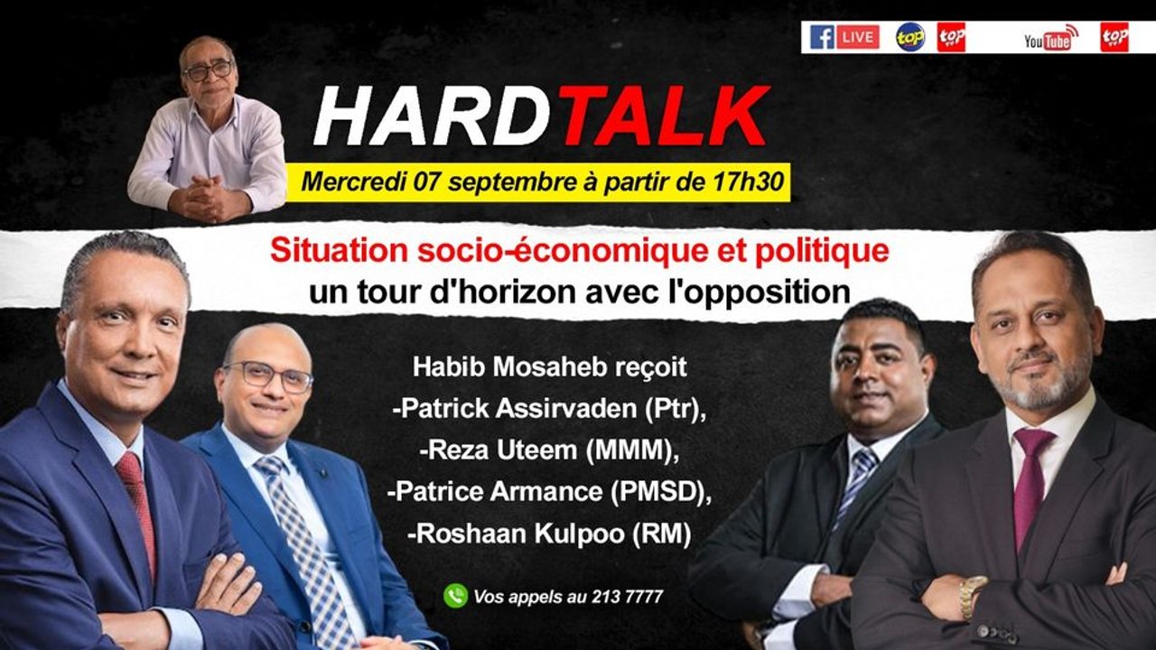 HardTalk : Situation socio-économique et politique: un tour d'horizon avec l'opposition: