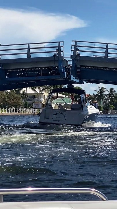 Boater Fails to Clear Closing Bridge
