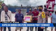 Kapolda Babel Membagikan Ratusan Paket Sembako Kepada Masyarakat Yang Terdampak Kenaikan Harga BBM Bersubsidi