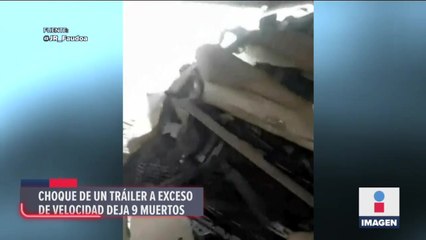 Tráiler se estrella contra puestos de burritos en Ciudad Juárez