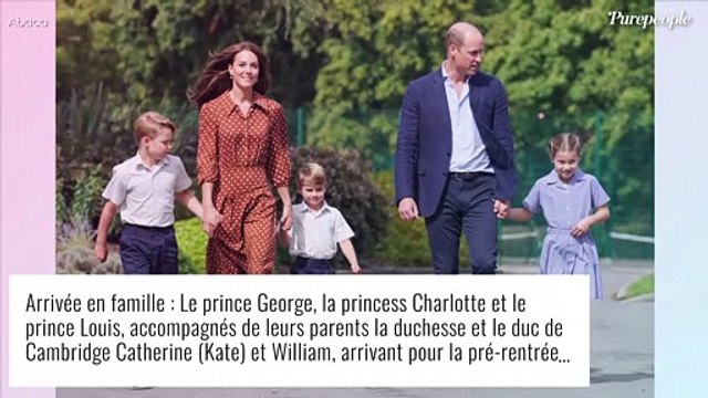 Kate Middleton et William assurent la rentrée des classes : George, Charlotte et Louis pimpants et assortis en uniformes !
