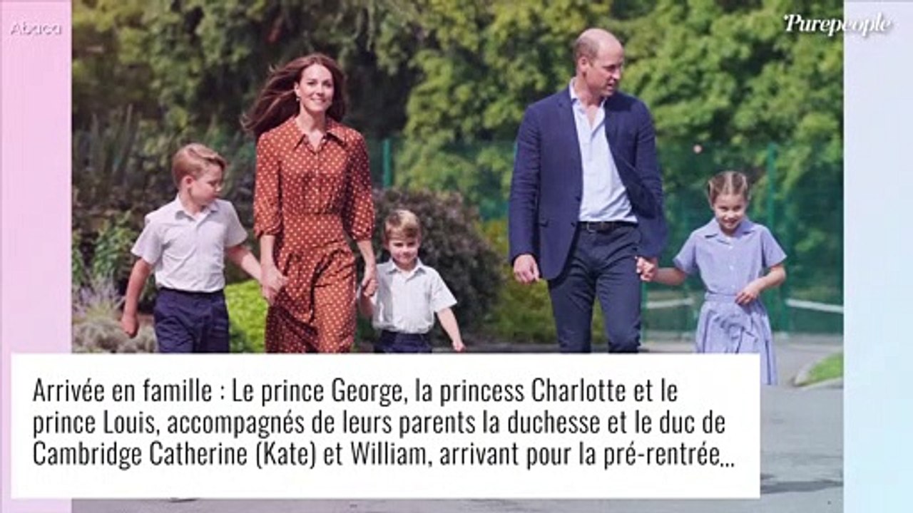 Kate Middleton et William assurent la rentrée des classes : George, Charlotte et Louis pimpants et assortis en uniformes !