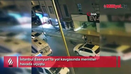 Esenyurt’ta yol kavgası! Mermiler havada uçuştu