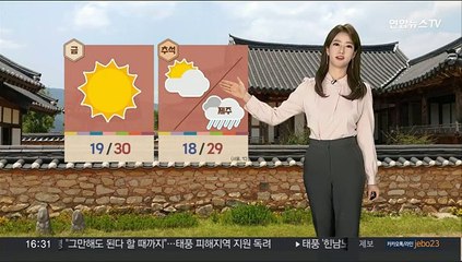 [날씨] 귀성길 대체로 쾌청…10도 안팎 일교차 주의