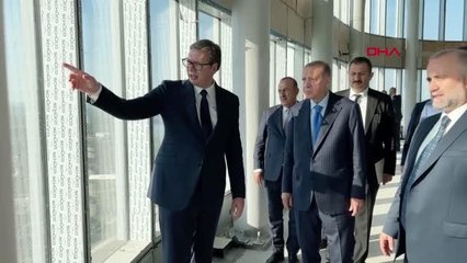 Cumhurbaşkanı Erdoğan, Belgrad Kulesi'ni ziyaret etti