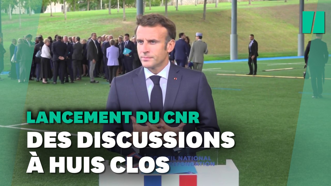 "Les absents ont toujours tort" : Emmanuel Macron lance le début du CNR