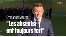 Emmanuel Macron tance les 