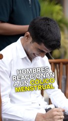 Hombres reaccionan a un cólico menstrual simulado