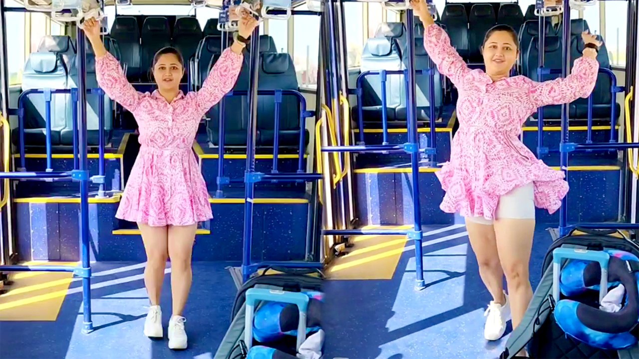 पब्लिक बस में Rashami Desai ने किया ऐसा स्टंट की ट्रोलर्स ने दिया बूढ़ी का टैग