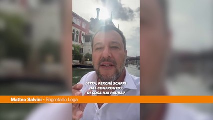 Elezioni, Salvini a Letta "Perché scappi dal confronto?"