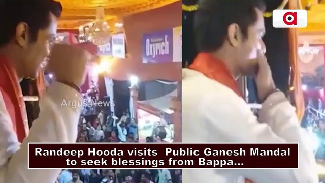 Randeep Hooda, who lost 25 kgs for his upcoming movie seeks blessing from Bappa