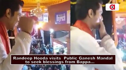 Randeep Hooda, who lost 25 kgs for his upcoming movie seeks blessing from Bappa