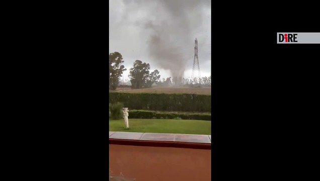 Tromba d'aria a Civitavecchia, danni sul litorale romano