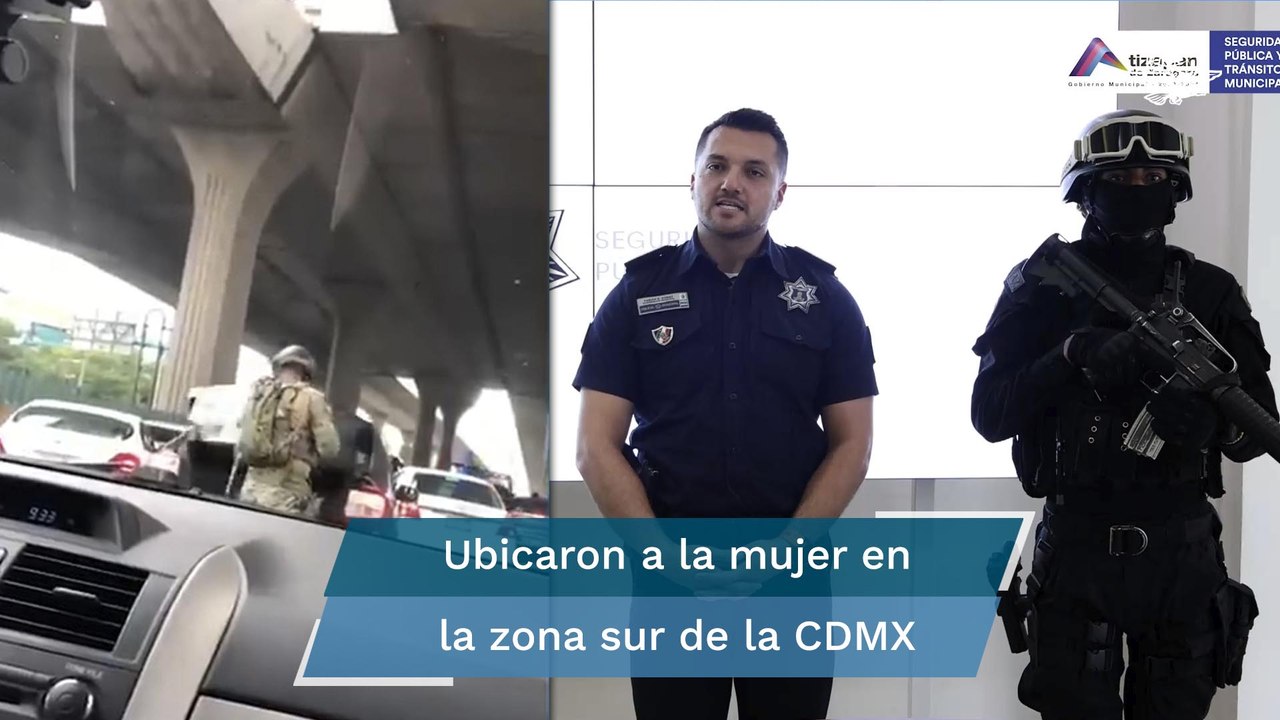 Rescatan a mujer secuestrada en Atizapán