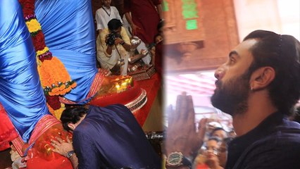 Ranbir Kapoor Lalbaugcha Raja में Ganpati Darshan करते video viral । Boldsky *Entertainment
