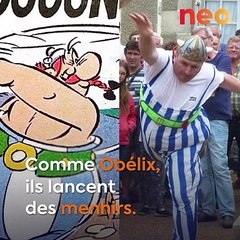 À Guerlesquin, découvrez la compétition de lancer de menhirs