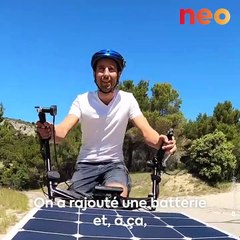 Sur son vélo électrique, Jérôme va à la rencontre des producteurs locaux dans toute la France
