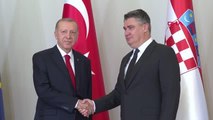 Erdoğan, Hırvatistan Cumhurbaşkanı Milanoviç ile görüştü