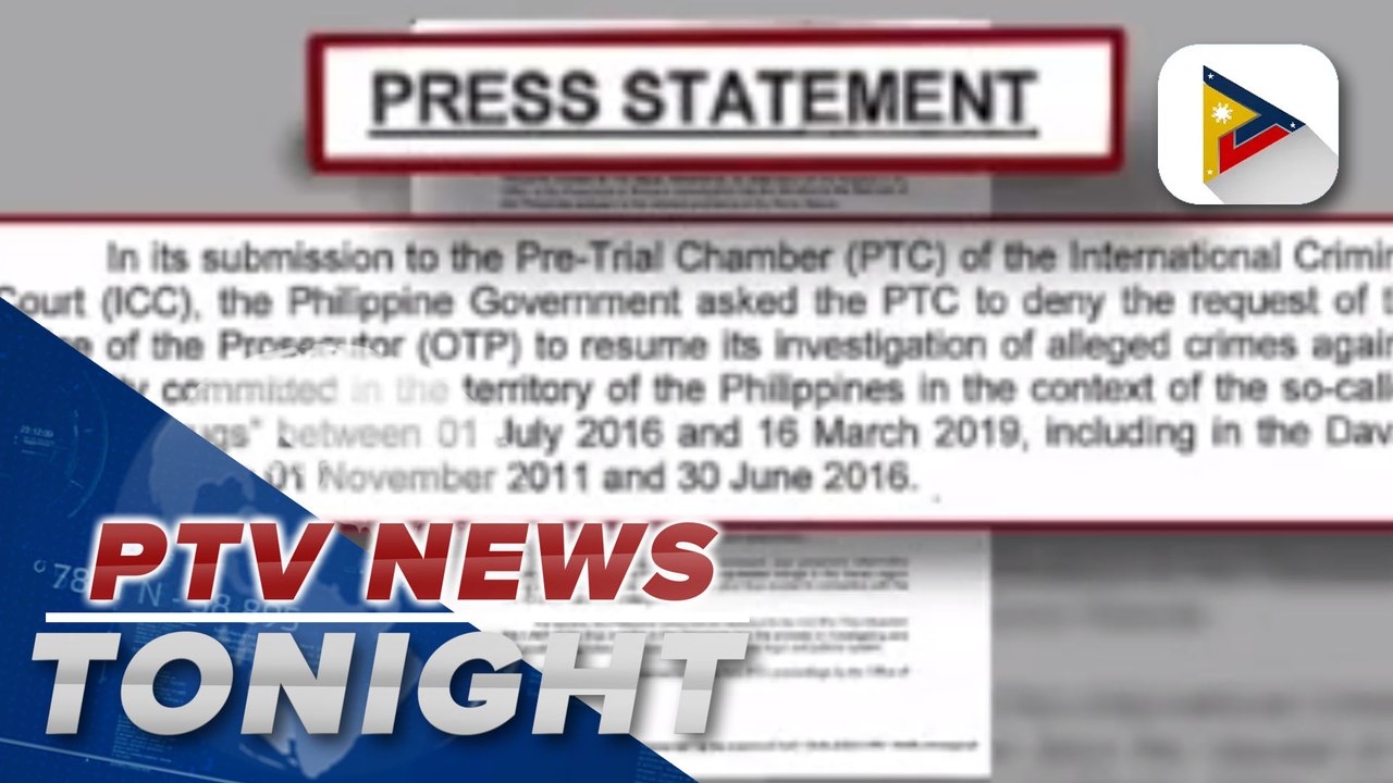 Gov’t asks ICC to deny prosecutor’s request to resume probe on PH drug war