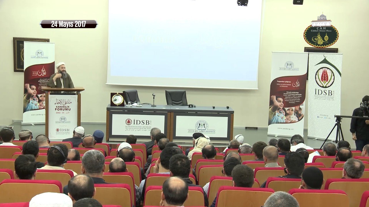Cübbeli Ahmet Hoca Zeyd B. Sabit Derneği'nin Düzenlediği Kardeşlik Forumu'nda Konuştu.