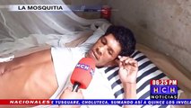 Hondureño herido en tiroteo quedó postrado en cama en La Mosquitia hondureña