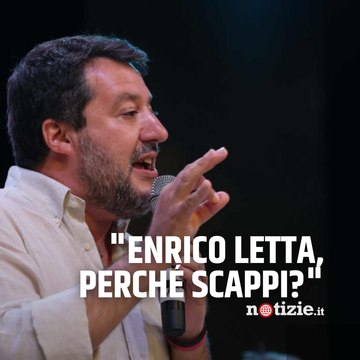 Salvini invita Letta a un confronto in tv: Enrico, perché scappi? Di cosa hai paura?