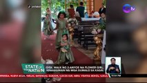 Gigil walk ng 2-anyos na flower girl, kinagiliwan ng mga dumalo sa kasal | SONA