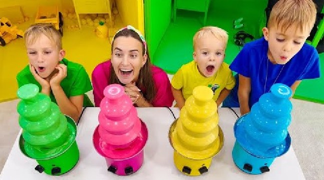 Vlad and Niki Four Colors Playhouse Challenge and more funny stories for kids
