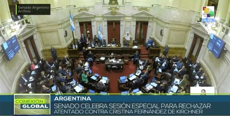 Tải video: Conexión Global 08-09: Senado argentino repudia intento de magnicidio a Cristina Fernández