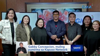 Gabby Concepcion, muling pumirma sa Kapuso Network | Saksi