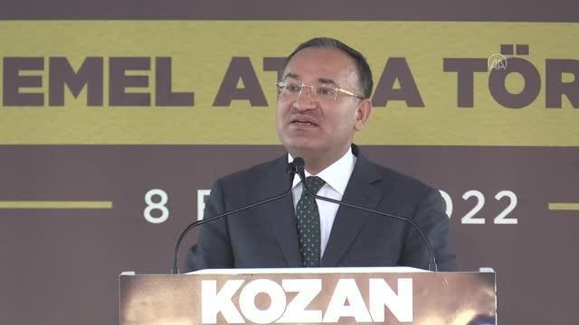 Adana haberi: Adalet Bakanı Bozdağ, Kozan'da yeni adliye binasının temel atma törenine katıldı