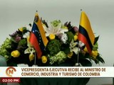 Vicepresidenta Delcy Rodríguez recibe al Ministro de Comercio, Industria y Turismo de Colombia