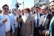 İYİ Parti Genel Başkanı Akşener İstanbul'da esnafı ziyaret etti