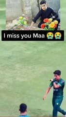 AFTER WINING THE MATCH CRICKTER NASEEM SHAH REMEBERING HER MOTHER